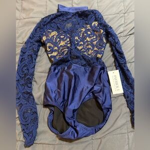 Blue Lace Long Sleeve  Patrick J Leotard